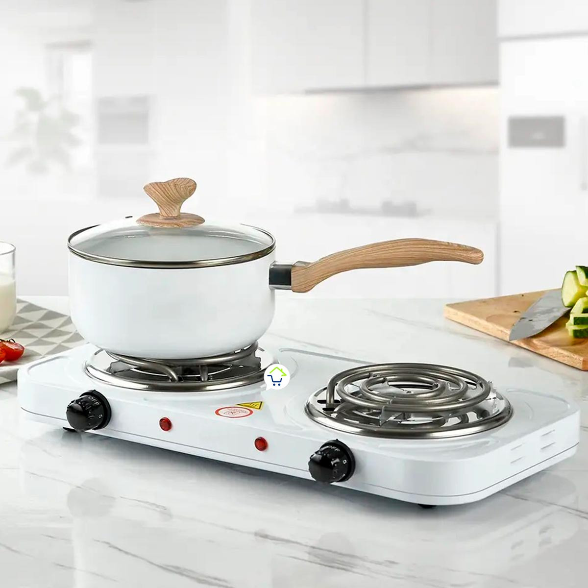 Miniatura 4 de Estufa Electrica 2 Puestos Fogon x2020b